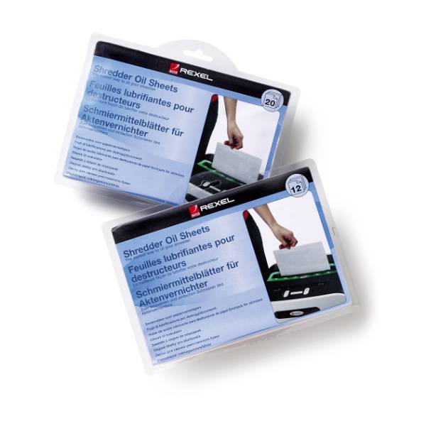 Rexel - Schredder-Ölblätter (Packung mit 12)