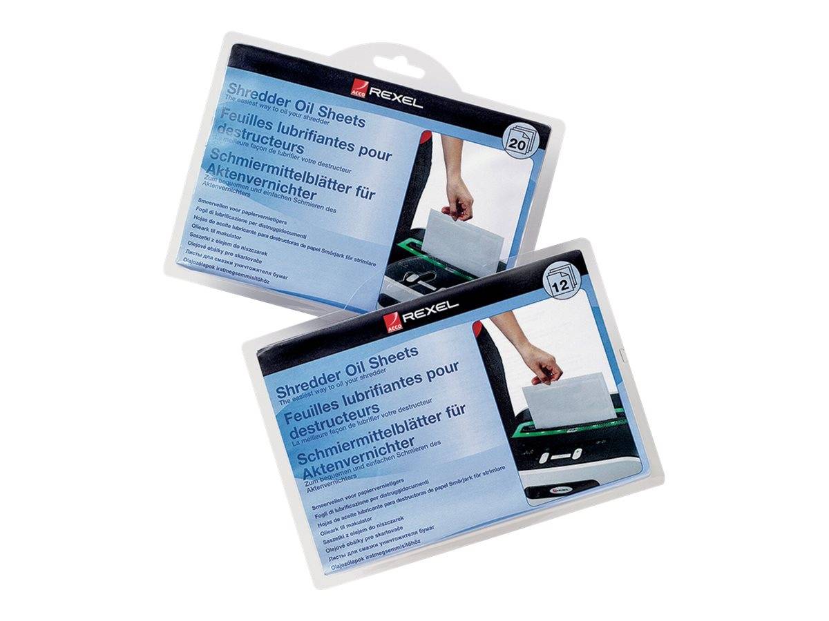 Rexel - Schredder-Ölblätter (Packung mit 12)