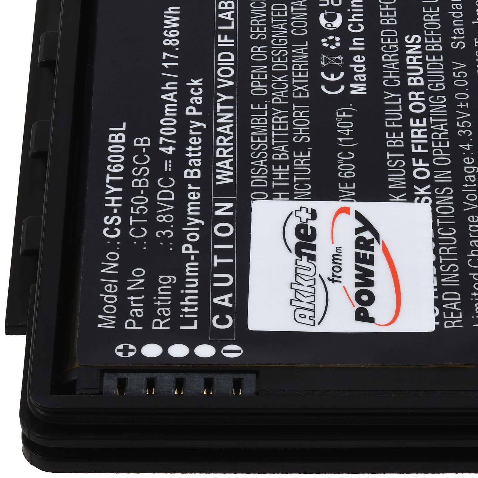 Powery Akku kompatibel mit Honeywell Typ CT50-BSC-B, 3,8V, Li-Polymer