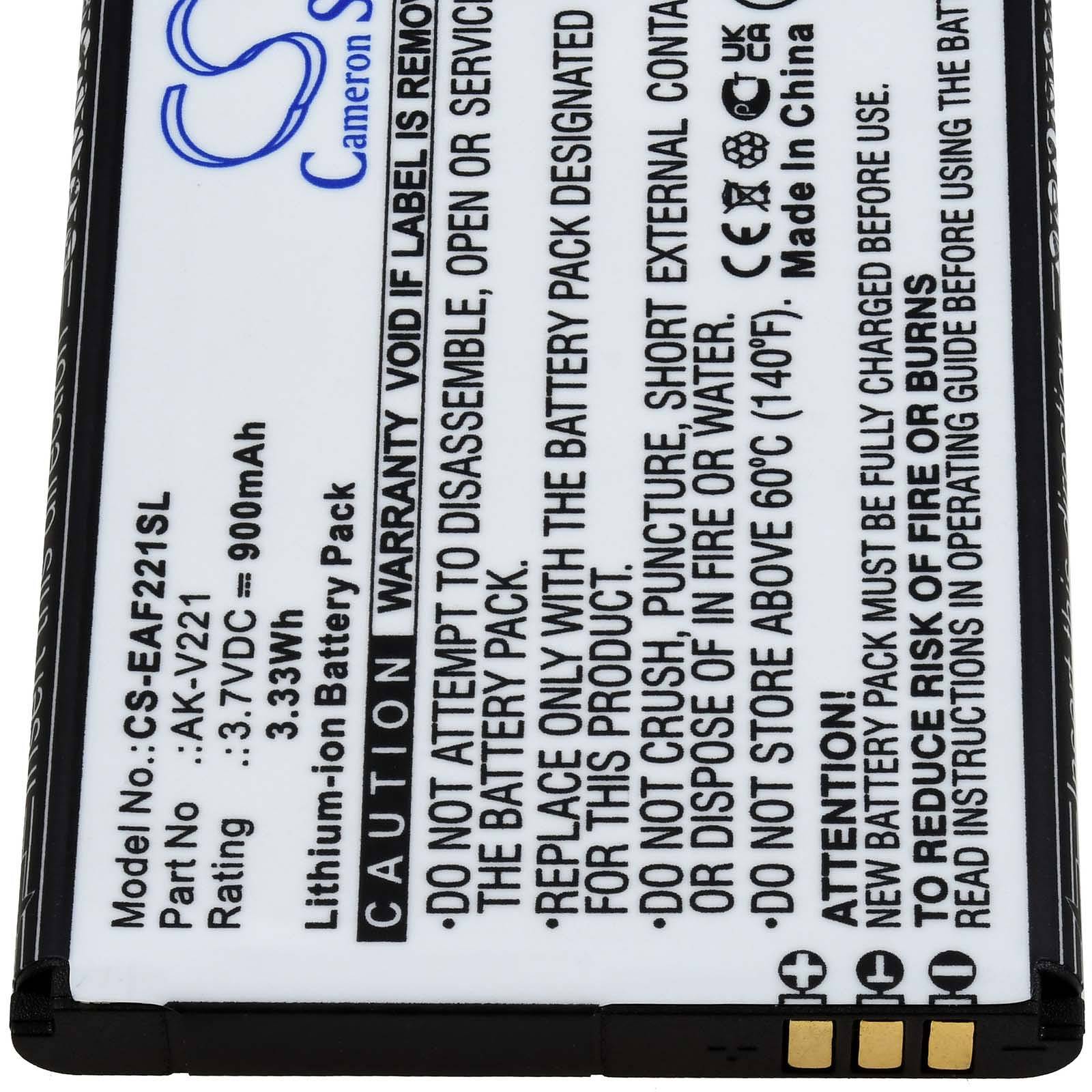 Powery Akku passend für Seniorenhandy Emporia Flip V221, Active Glam, Typ AK-V221, 3,7V, Li-Ion