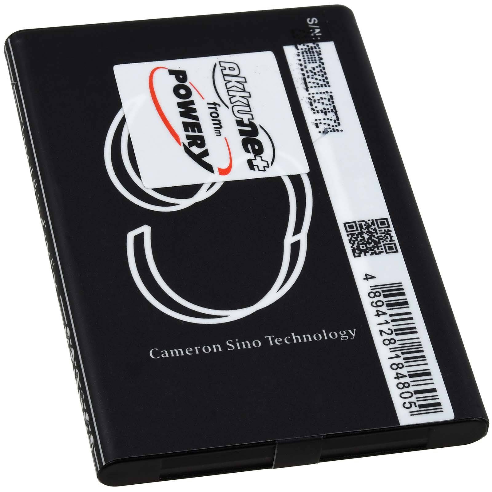 Powery Akku passend für Seniorenhandy Emporia TALKsmart V800, Typ AK-V800, 3,7V, Li-Ion