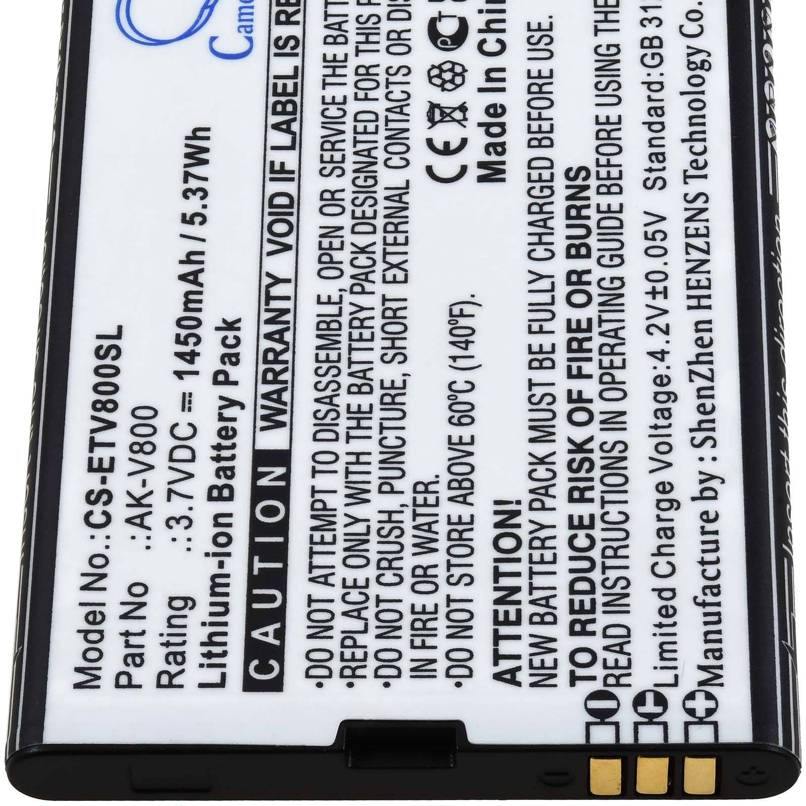 Powery Akku kompatibel mit Emporia Typ AK-V800, 3,7V, Li-Ion