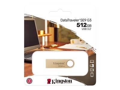 KINGSTON 512GB 220MB/s Metal USB 3.2 Gen Eingabe / Ausgabe USB-Stick