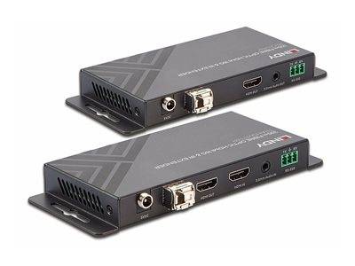LINDY Extender HDMI 2.0 18G Fibre Optic & IR 300m Multimedia-Technik Digital Signage