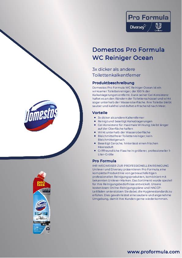 WC Reiniger Ocean Prof.1l Flasche DOMESTOS