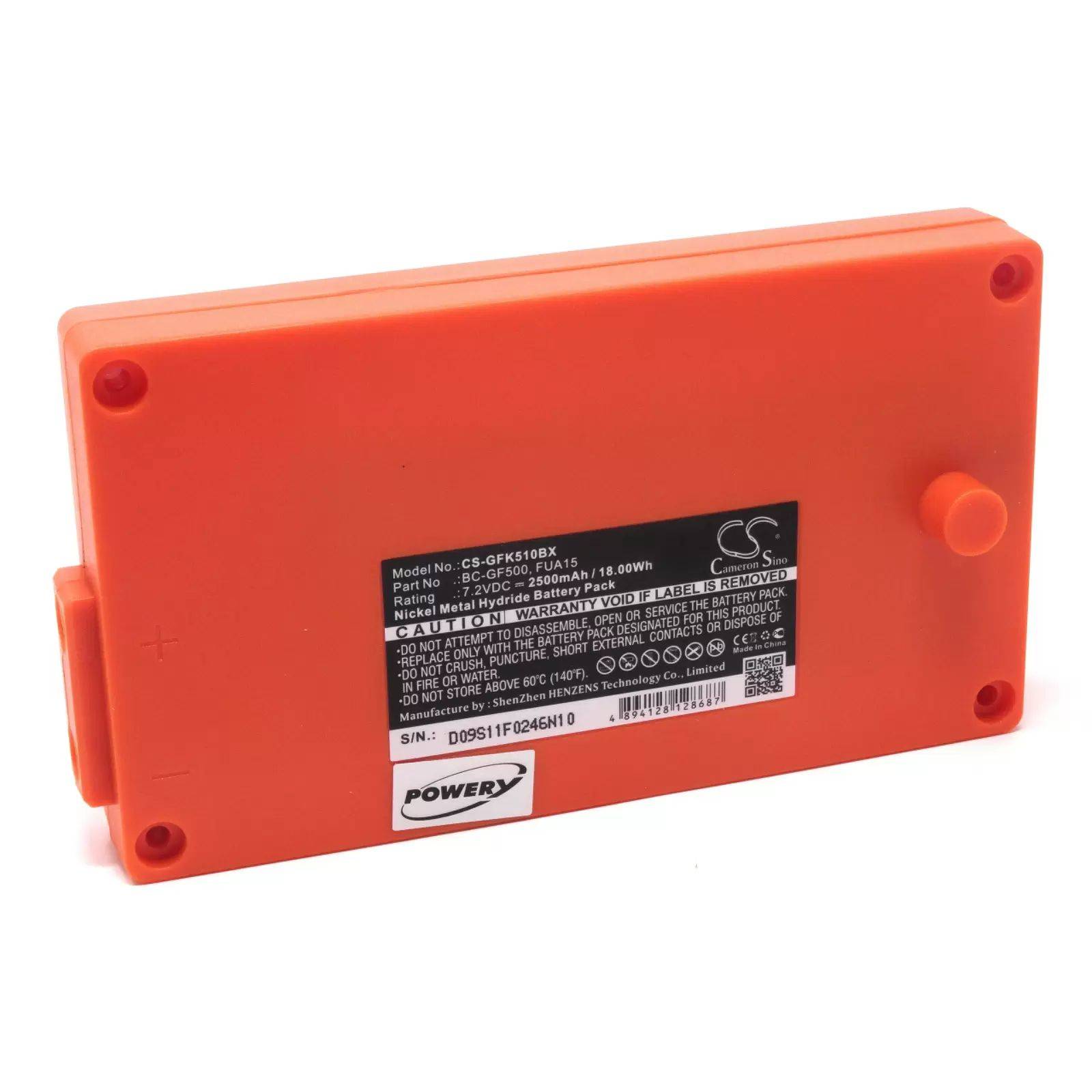 Powerakku für Kransteuerung Gross Funk GF500 / Typ 100-001-885 - 7,2V - 2500 mAh