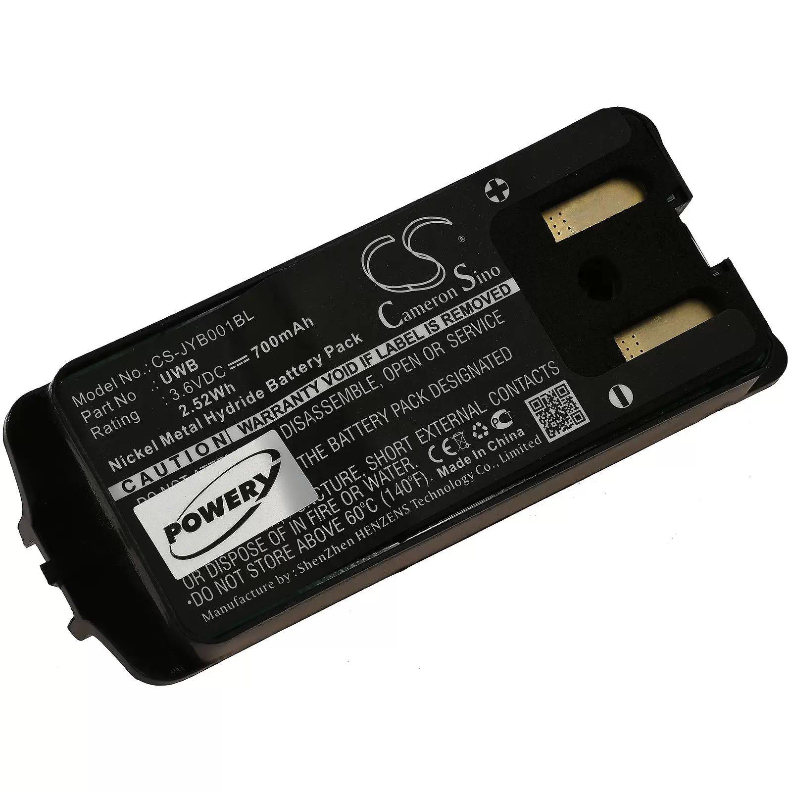 Akku für Kransteuerung JAY A001 / ECU / Typ UWB - 3,6V - 700 mAh