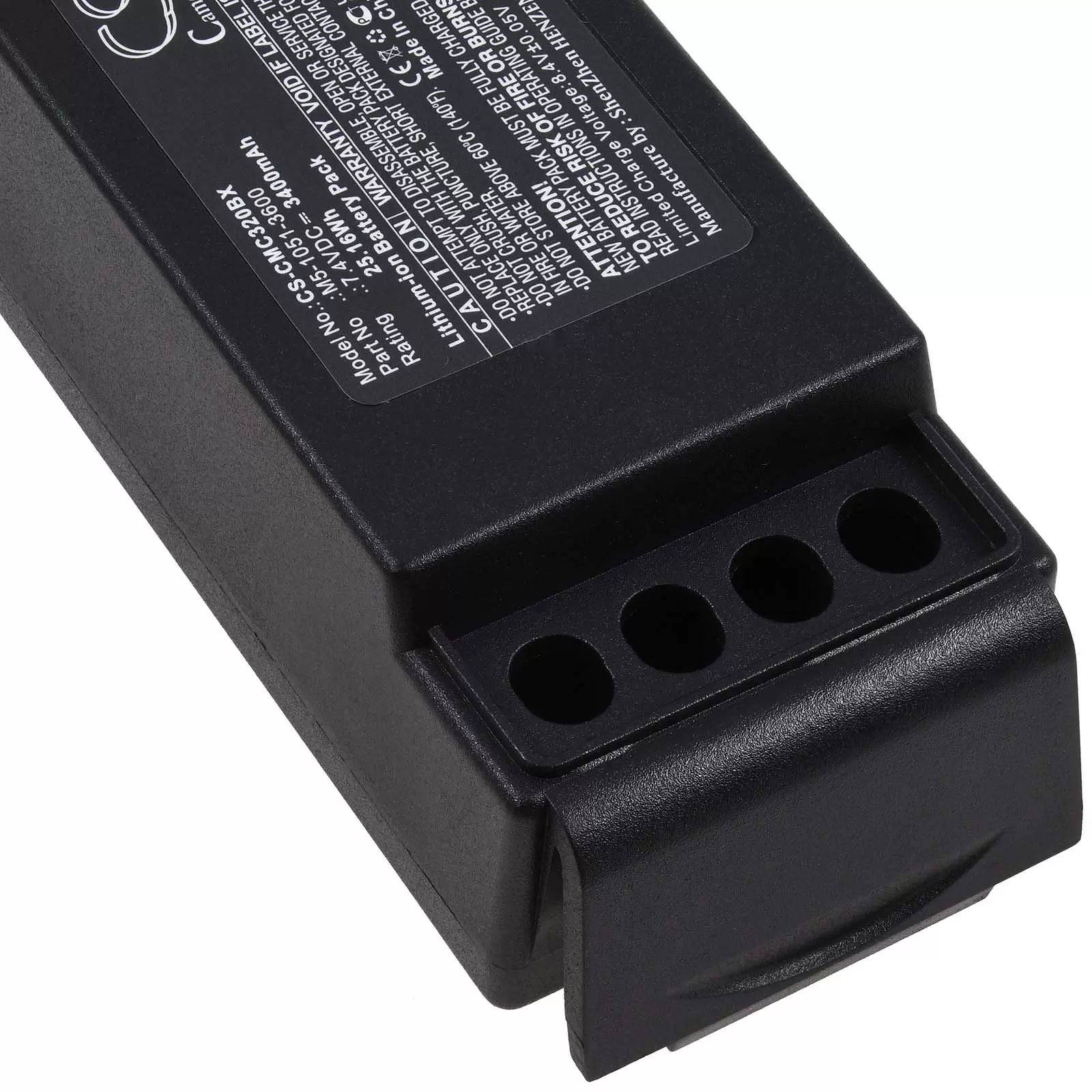 Powerakku passend für Kran-Funkfernsteuerung Cavotec MC-3000,MC-3, Typ M5-1051-3600, nur 2 Kontakte - 7,4V - 3400 mAh
