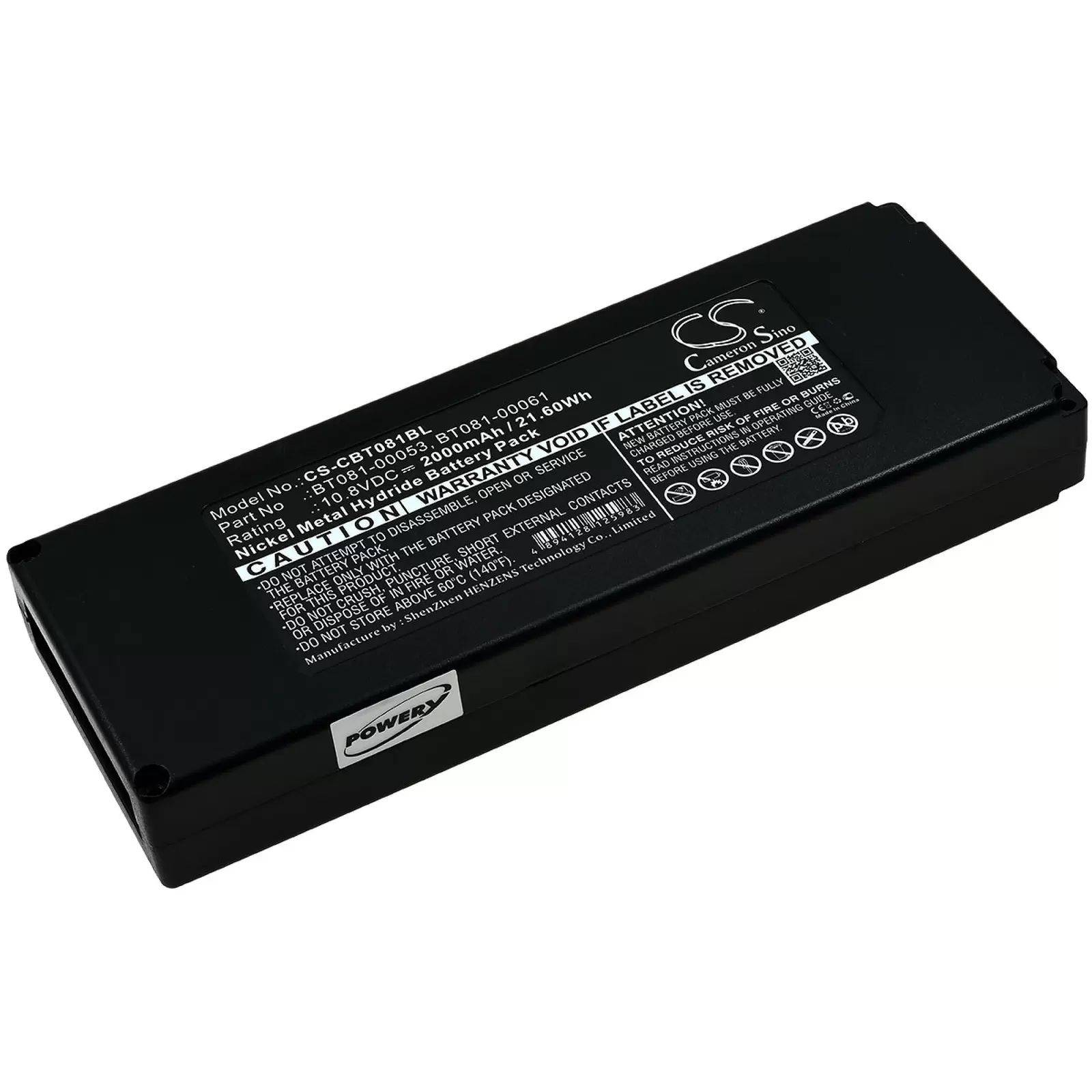 Akku passend für Kran-Funkfernsteuerung Cattron Theimeg TH-EC/LO, Typ BT081-00061 - 10,8V - 2000 mAh
