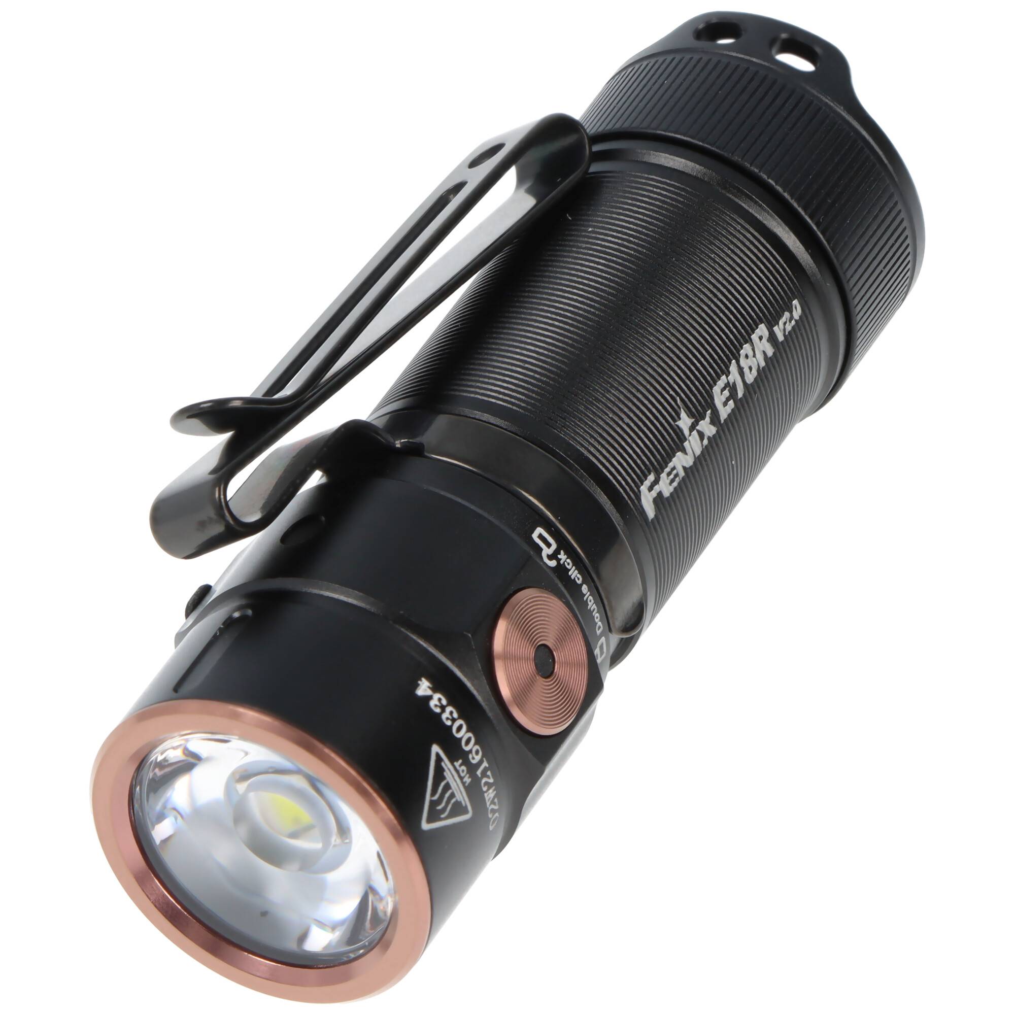 Fenix E18R V2.0 LED Taschenlampe, max. 1200 Lumen, ultrakompakt und leicht, inkl. Fenix ARB-L16-700P Akku