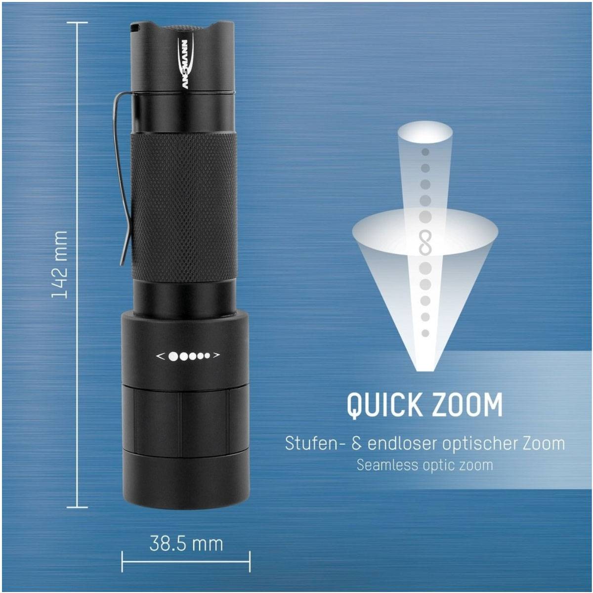 Ansmann M350F LED-Taschenlampe schwarz