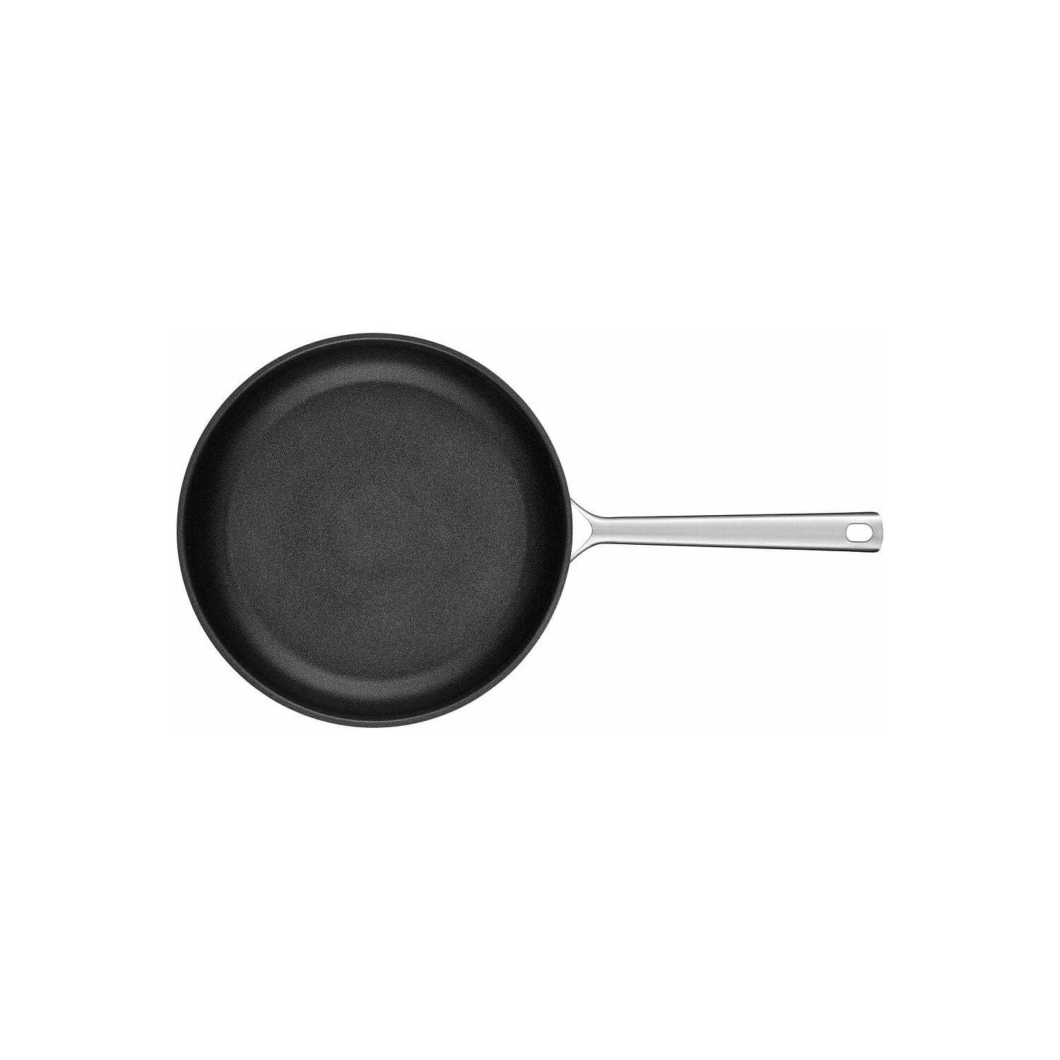 ZWILLING TrueFlow Bratpfanne, 24 cm, Antihaftbeschichtung, Induktionsgeeignet, Edelstahl, Silber/Schwarz