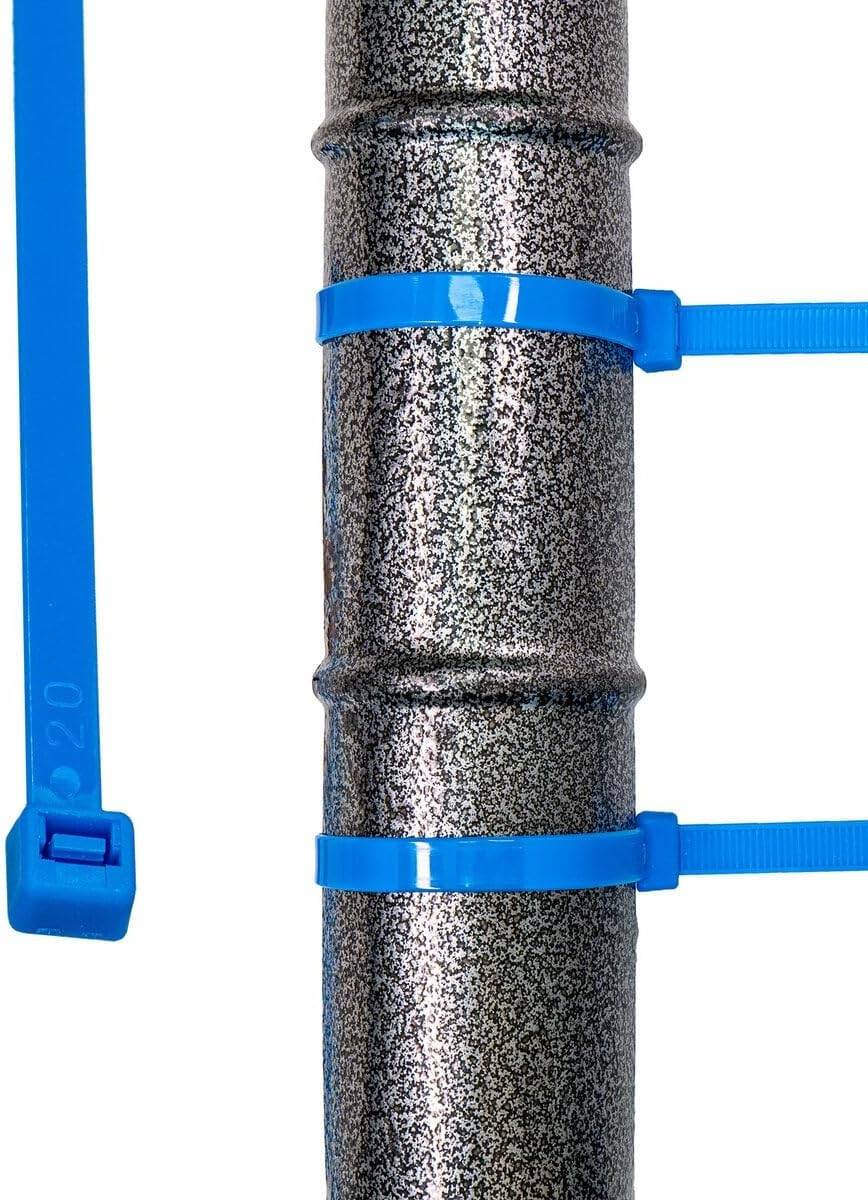 Kabelbinder 100 Stück blau UV beständig Universalbinder 2,5 x 100 mm