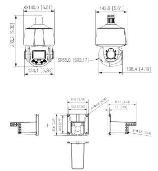 Dahua - SD3E405DB-GNY-A-PV1 - IP - PTZ, - 4MP/WizSense - 2,7 ~ 13,5 mm motor. Objektiv - 2x IR LED 50m, 2x weiß LED 30m