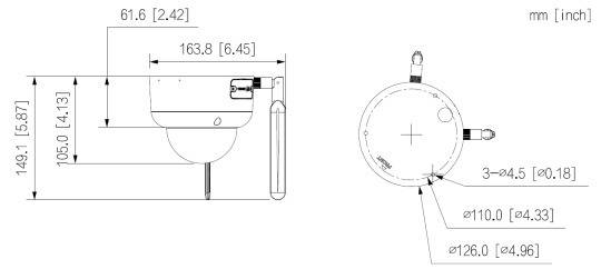 Dahua - IPC-HDBW3441DR1P-AST-4G-NL668EAU-0280B - IP - Dome - 4G, - 4MP/WizSense - 2,8 mm fix Objektiv - H.265/H.264/MJP