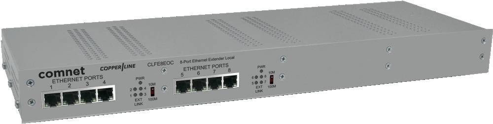 Vanderbilt CLFE8EOC, 8CH ETH OVER COAX WITH PASS-THRU POE