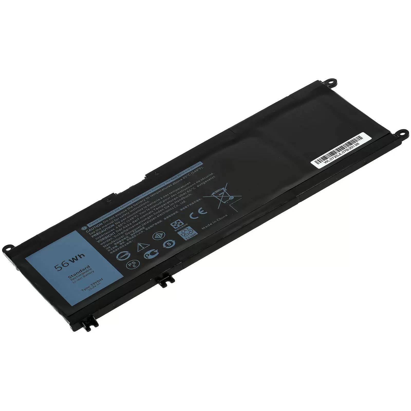 Akku passend für Laptop Dell Inspiron 17 7000, 17 7778, Vostro 7580, Typ 33YDH u.a. - 15,2V - 3600 mAh