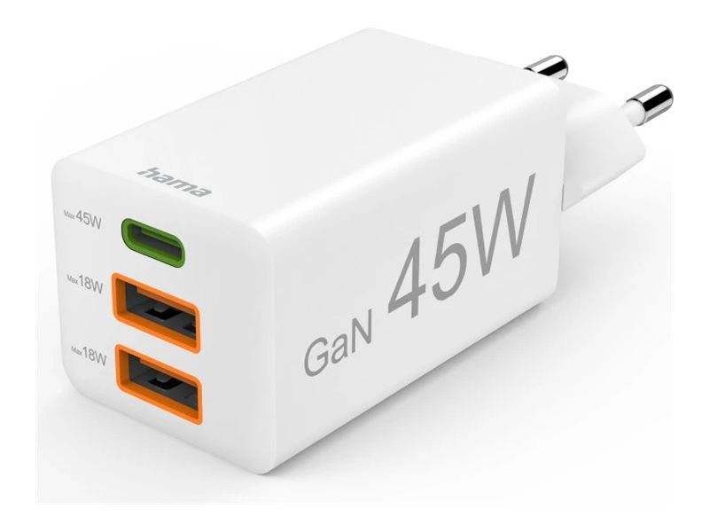 Hama - Netzteil - USB-C, GaN, Power Delivery