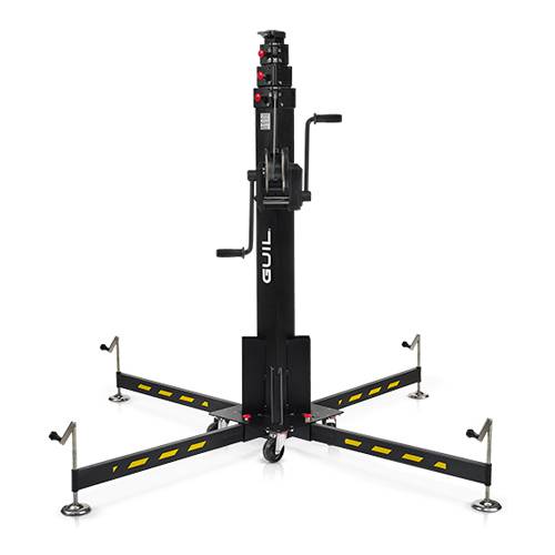 GUIL ELC-775 - Kompakter Teleskop-Lift mit Winde (Höhe max. 5,22m | Belastbarkeit max. 270 kg | zusammenklappbar) - in