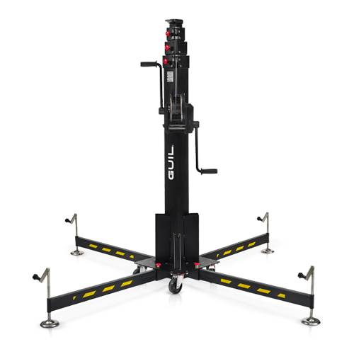 GUIL ELC-785 - Kompakter Teleskop-Lift mit Winde (Höhe max. 5,22m | Belastbarkeit max. 300 kg | zusammenklappbar) - in