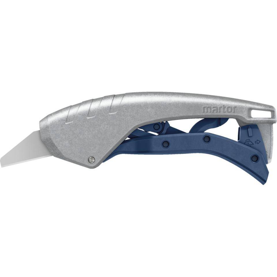 MARTOR Sicherheitsmesser SECUNORM 610 XDR, silber/blau, Aluminium, 139g