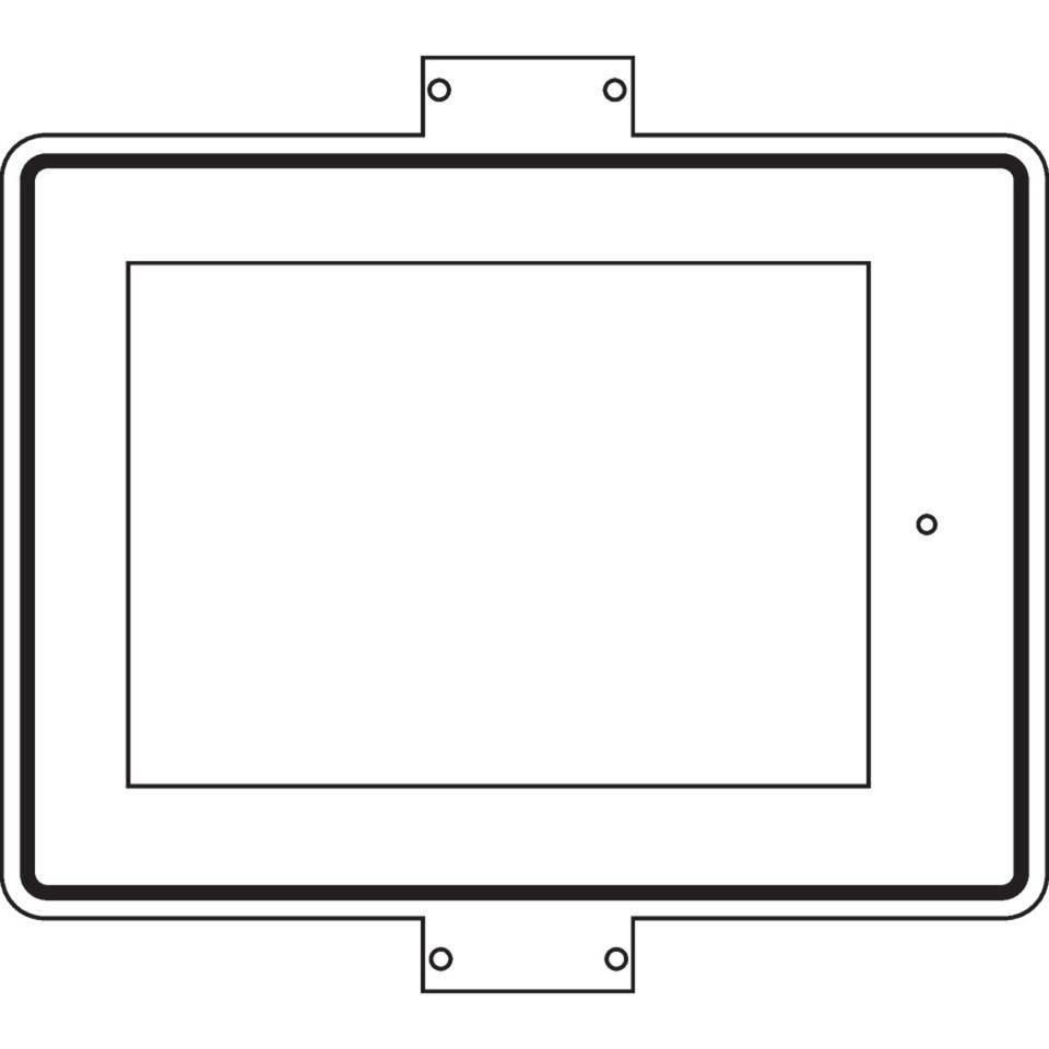 Zusatzzeichen, für Verkehrszeichen, Einschub für DIN A4, 420x315mm