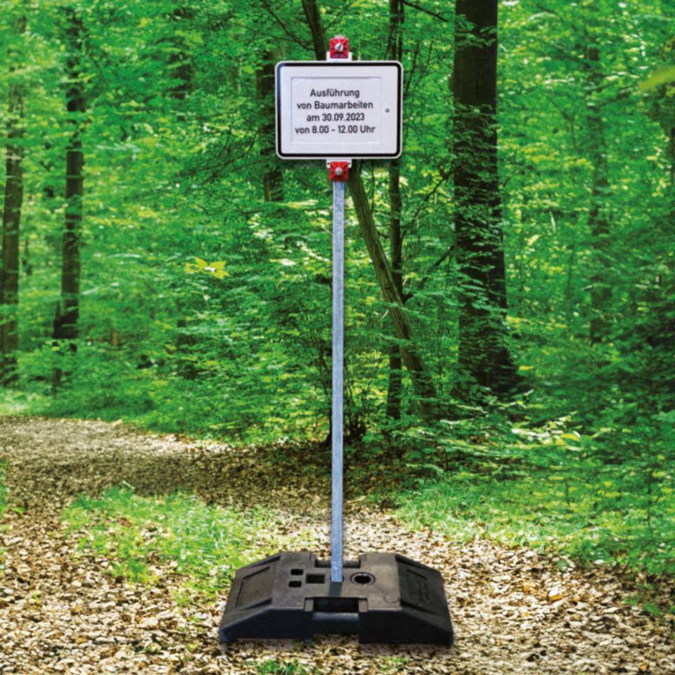 Zusatzzeichen, für Verkehrszeichen, Einschub für DIN A4, 420x315mm