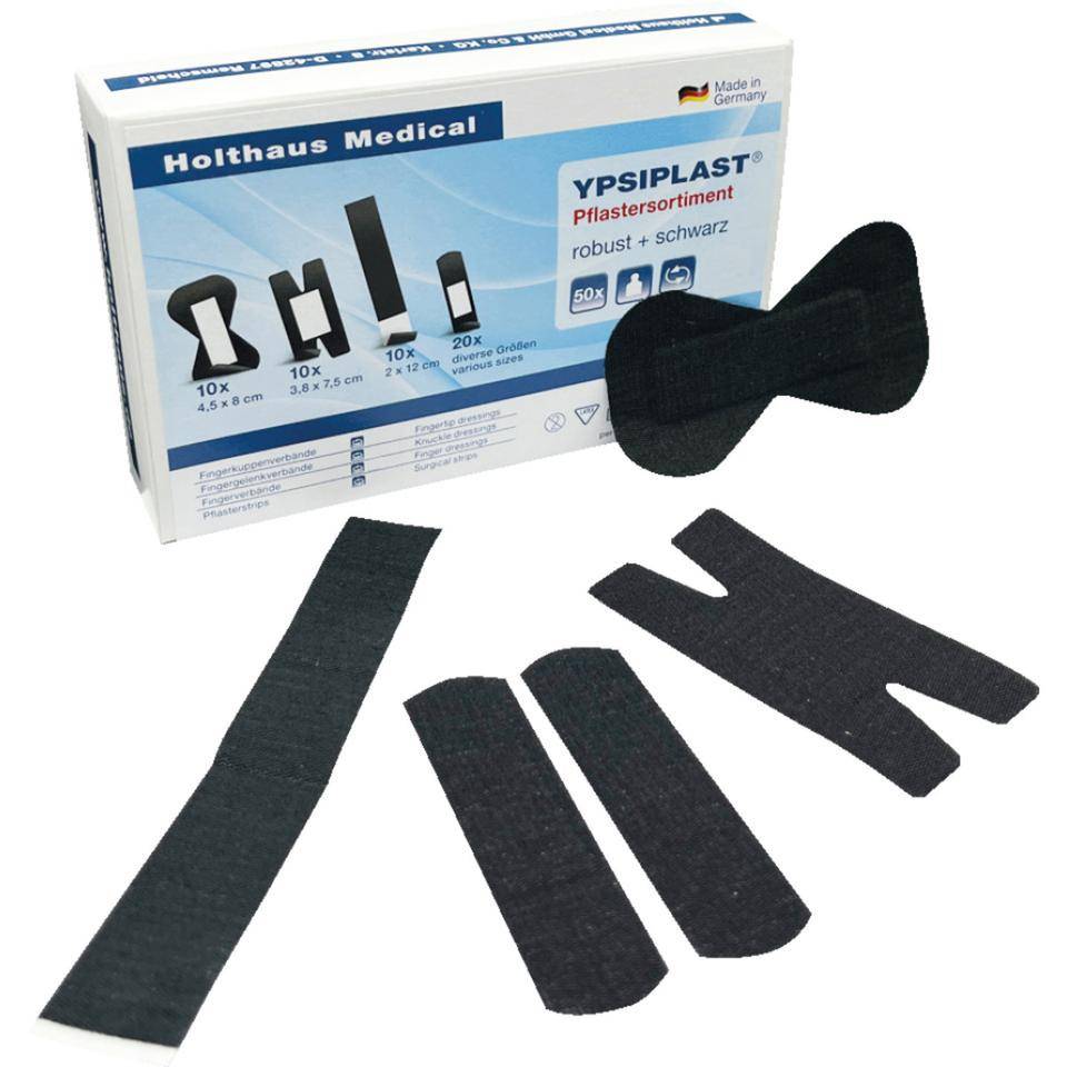 Holthaus Medical Pflastersortiment YPSIPLAST®, schwarz, 50/VE