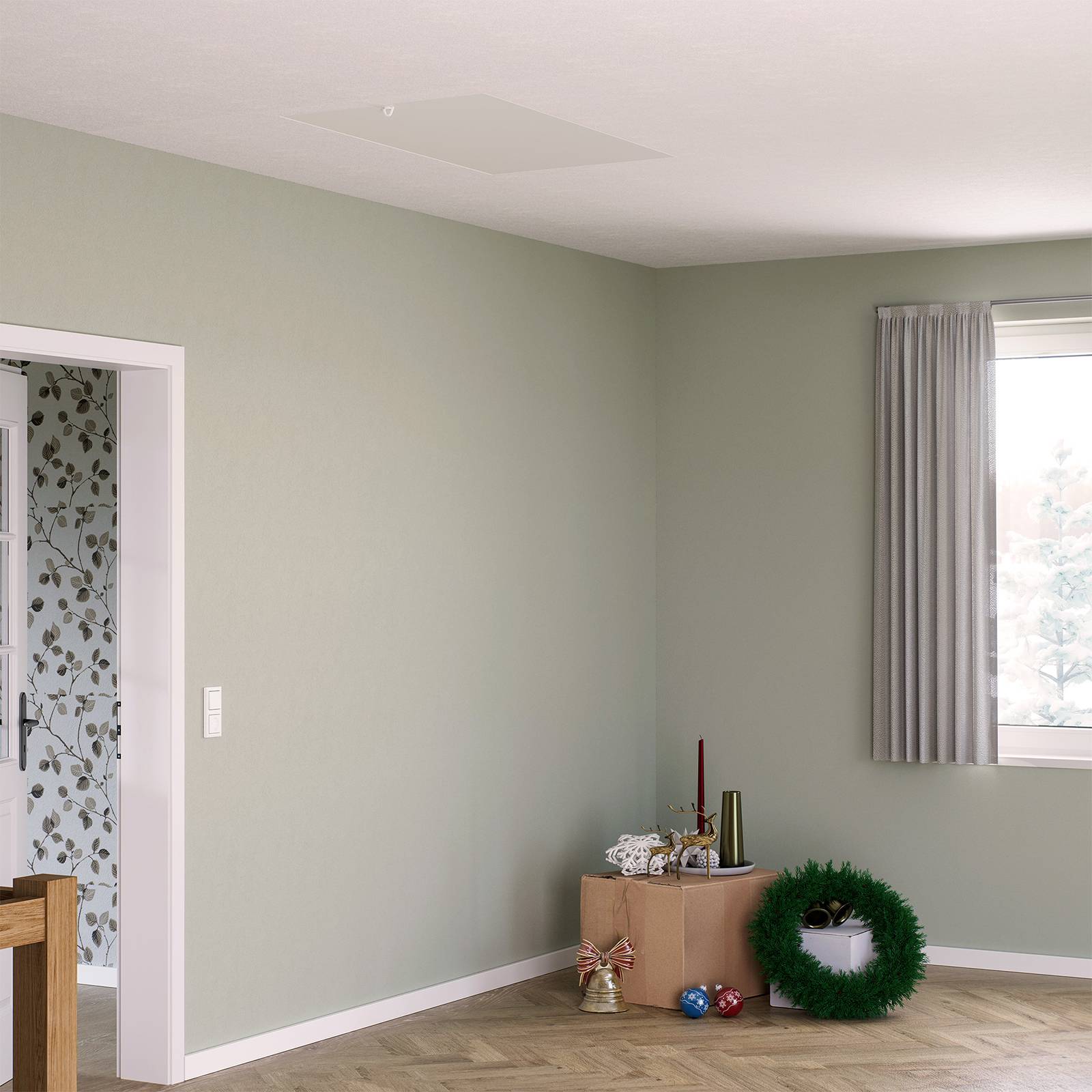 Dolle Bodentreppe clickFIX® 3-teilig bis 274cm Raumhöhe mit U-Wert 0,49 Deckenöffnung 140x60cm