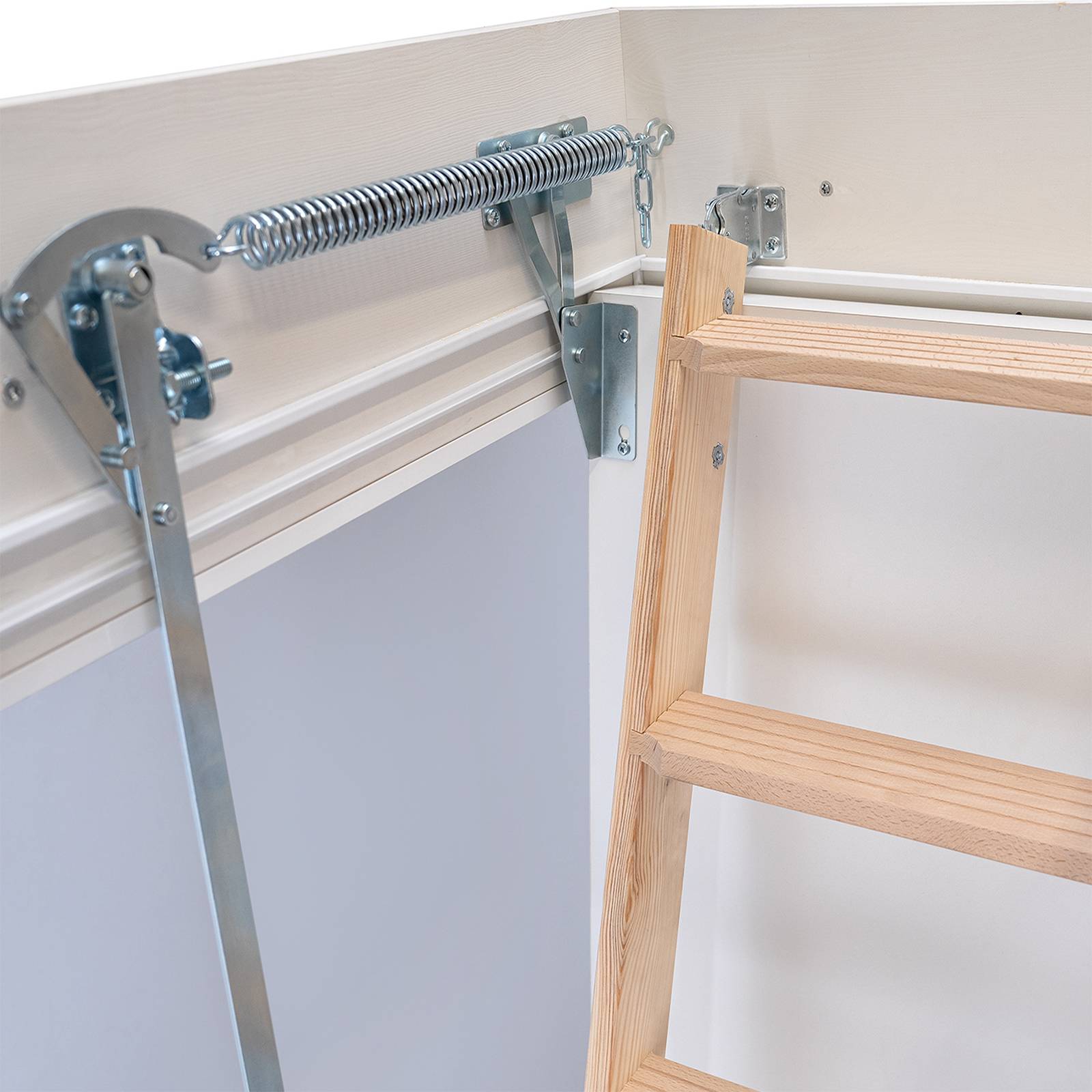 Dolle Bodentreppe clickFIX® 3-teilig bis 274cm Raumhöhe mit U-Wert 0,49 Deckenöffnung 140x60cm