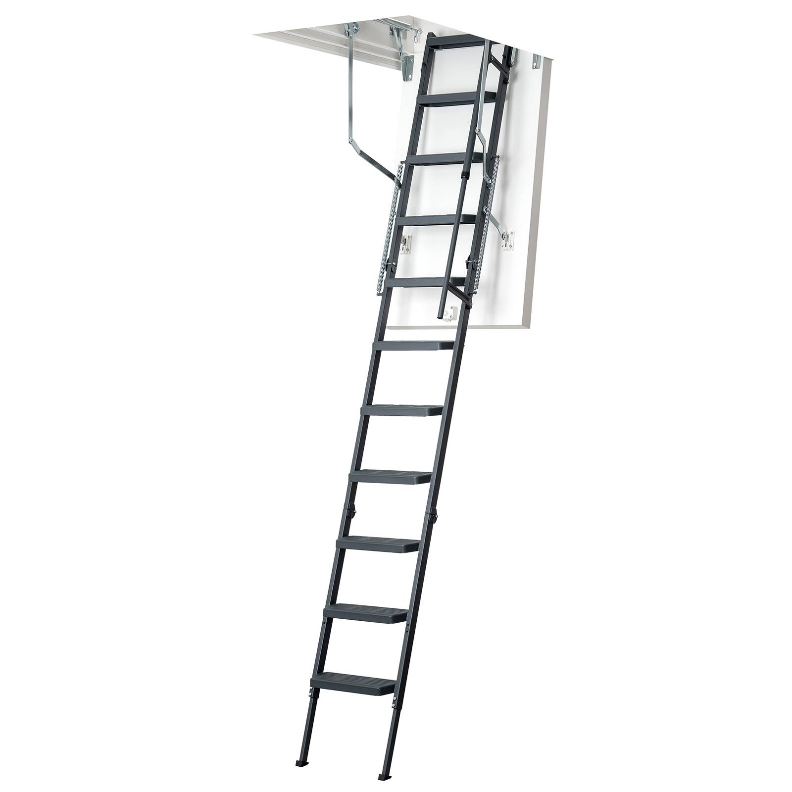 Dolle Bodentreppe clickFIX® comfort 3-teilig bis 244-264cm Raumhöhe mit U-Wert 0,49 Deckenöffnung 140x70cm