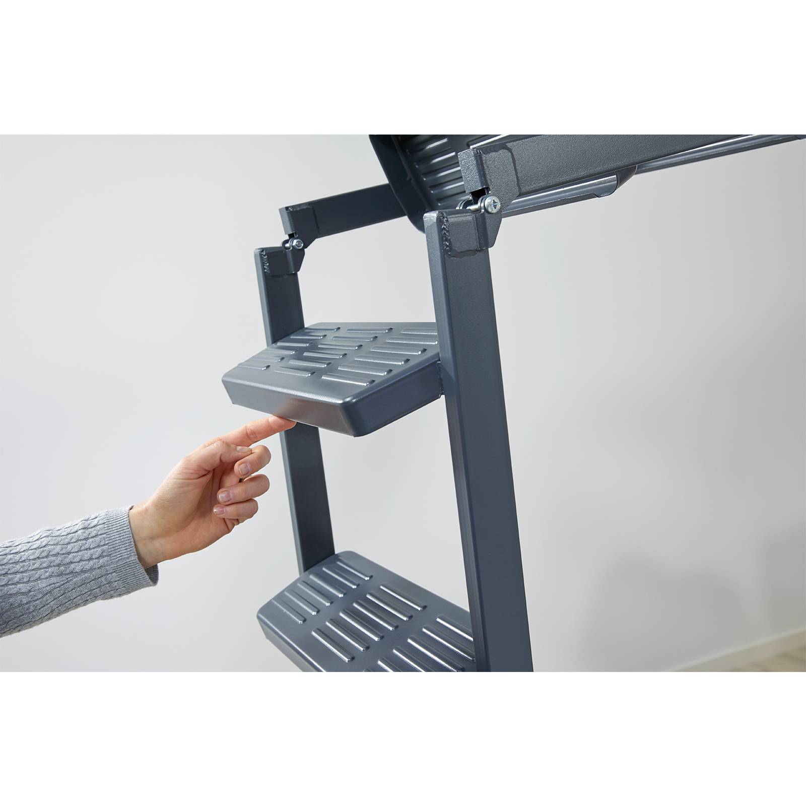 Dolle Bodentreppe clickFIX® comfort 3-teilig bis 244-264cm Raumhöhe mit U-Wert 0,49 Deckenöffnung 120x60cm