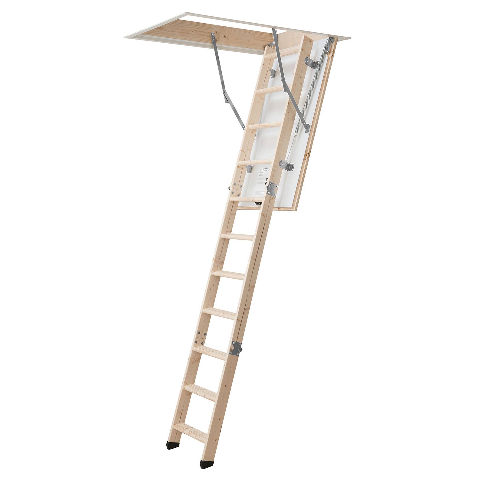 Dolle Bodentreppe kompakt 3-teilig bis 285cm Raumhöhe mit U-Wert 1,3 Deckenöffnung 130x70cm