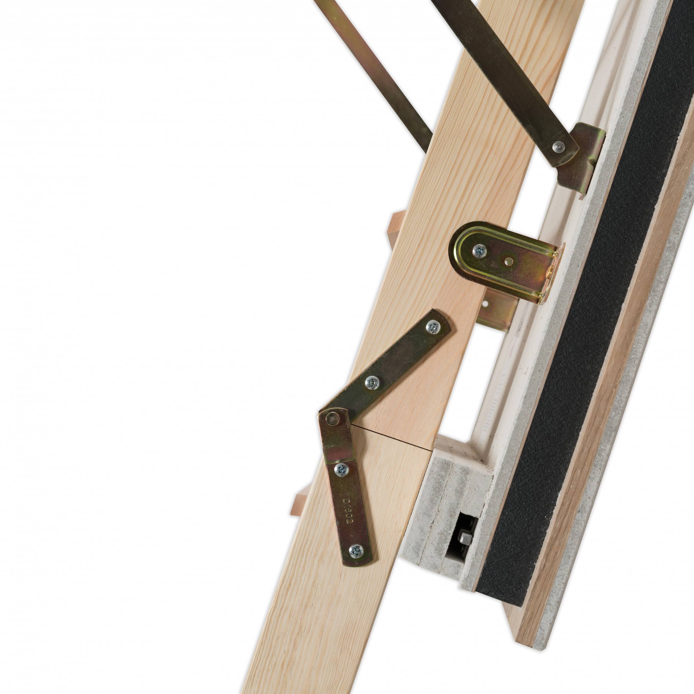 Dolle Bodentreppe F90 3-teilig bis 285cm Raumhöhe mit U-Wert 0,64 Deckenöffnung 140x70cm