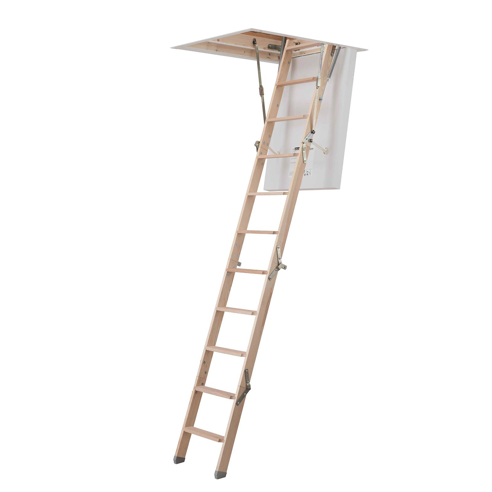 Dolle Bodentreppe mini 4-teilig bis 270cm Raumhöhe mit U-Wert 0,64 Deckenöffnung 95x70cm