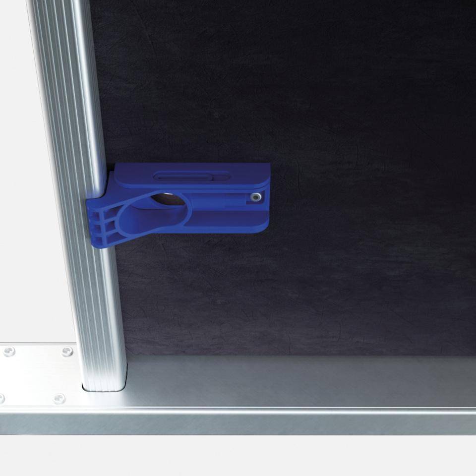 WERNER® Vielzweckleiter,4-teilig mit Plattform,4x3 Sprossen,AH bis 4,54m,13,8kg