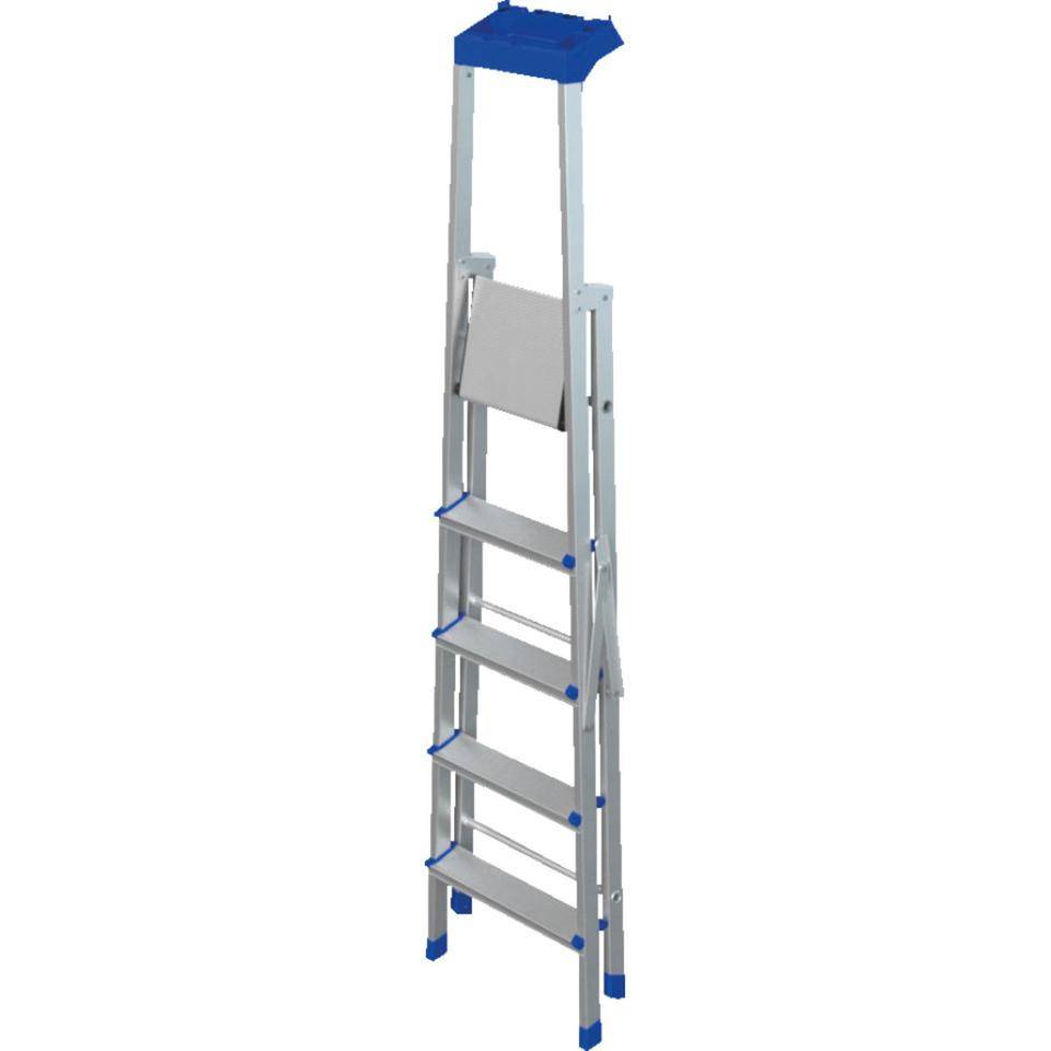 WERNER® Stufen-Stehleiter PRO SMART, 5 Stufen, Aluminium, AH 3,24m, 7kg