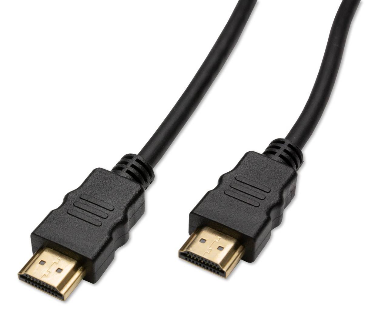 Captiva Kabel HDMI zu schwarz 4K 60Hz 1m HighSpeed vergoldete Stecker & Adapter Display