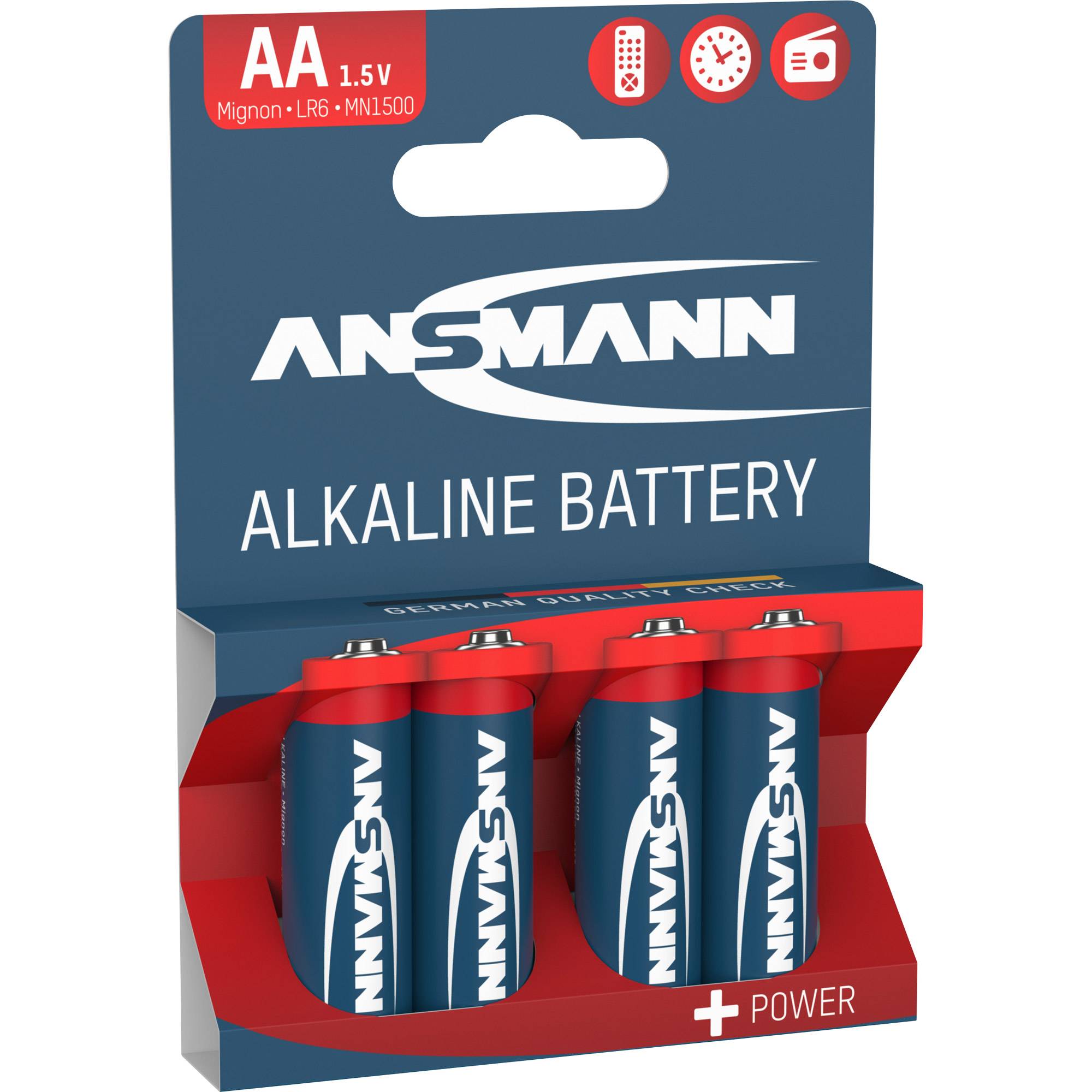 ANSMANN Mignon - Batterie 4 x AA-Typ - Alkalisch