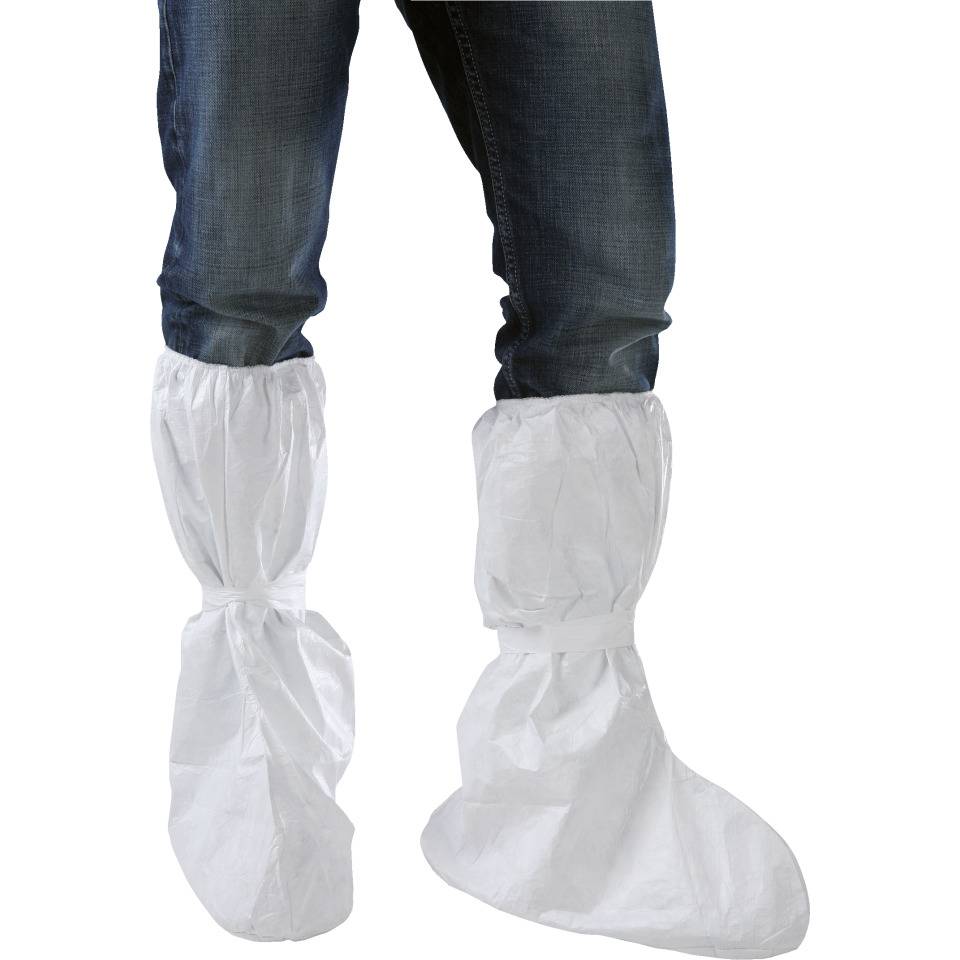 Tyvek® 500 Einweg-Stiefelschutz, Modell POBA, Kategorie III, weiß, mit Gummizug, 20/VE