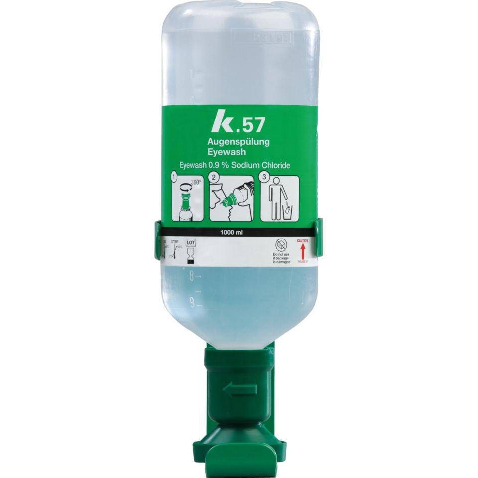 K.57 Einzel-Wandhalterung für 1l-Augenspülflasche, Lieferung ohne Flaschen