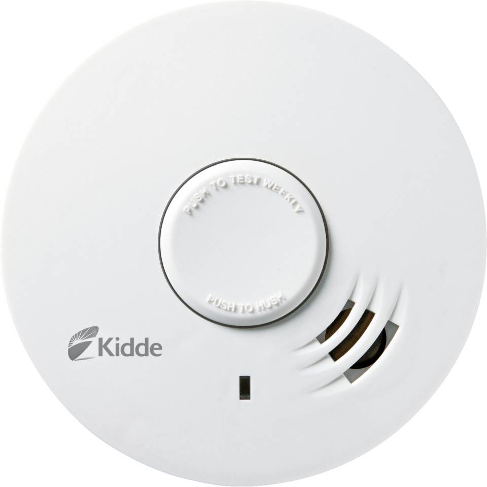 Kidde Rauchmelder Q2, DIN EN 14604, VdS, fest verbaute Batterie, weiß, 104x40mm