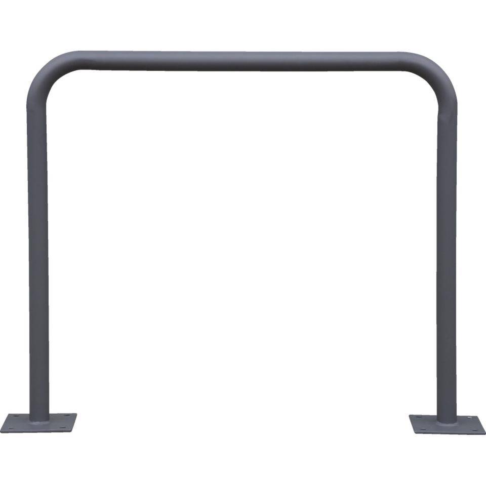 K.57 Fahrrad-Anlehnbügel Proof, zum Aufdübeln, anthrazit, Stahl,900x800mm