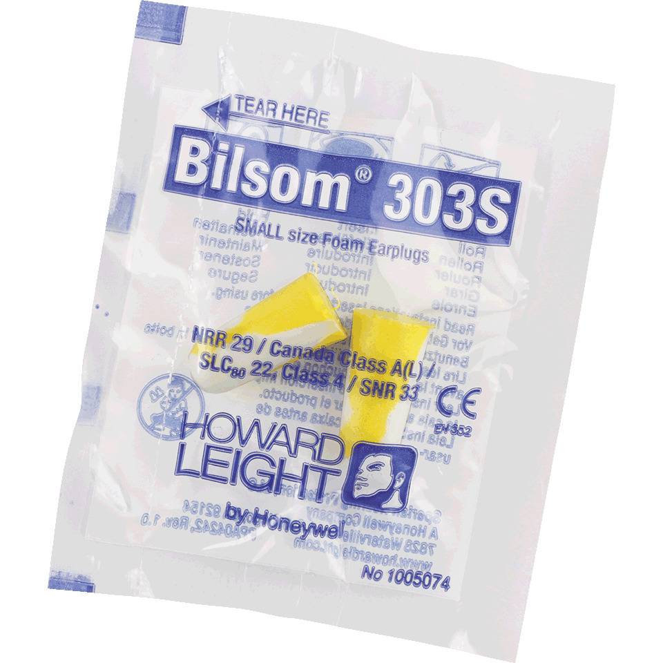 HOWARD LEIGHT Gehörschutzstöpsel 303 S, Kat.III, gelb, 200 Tüten à 1 Paar/VE
