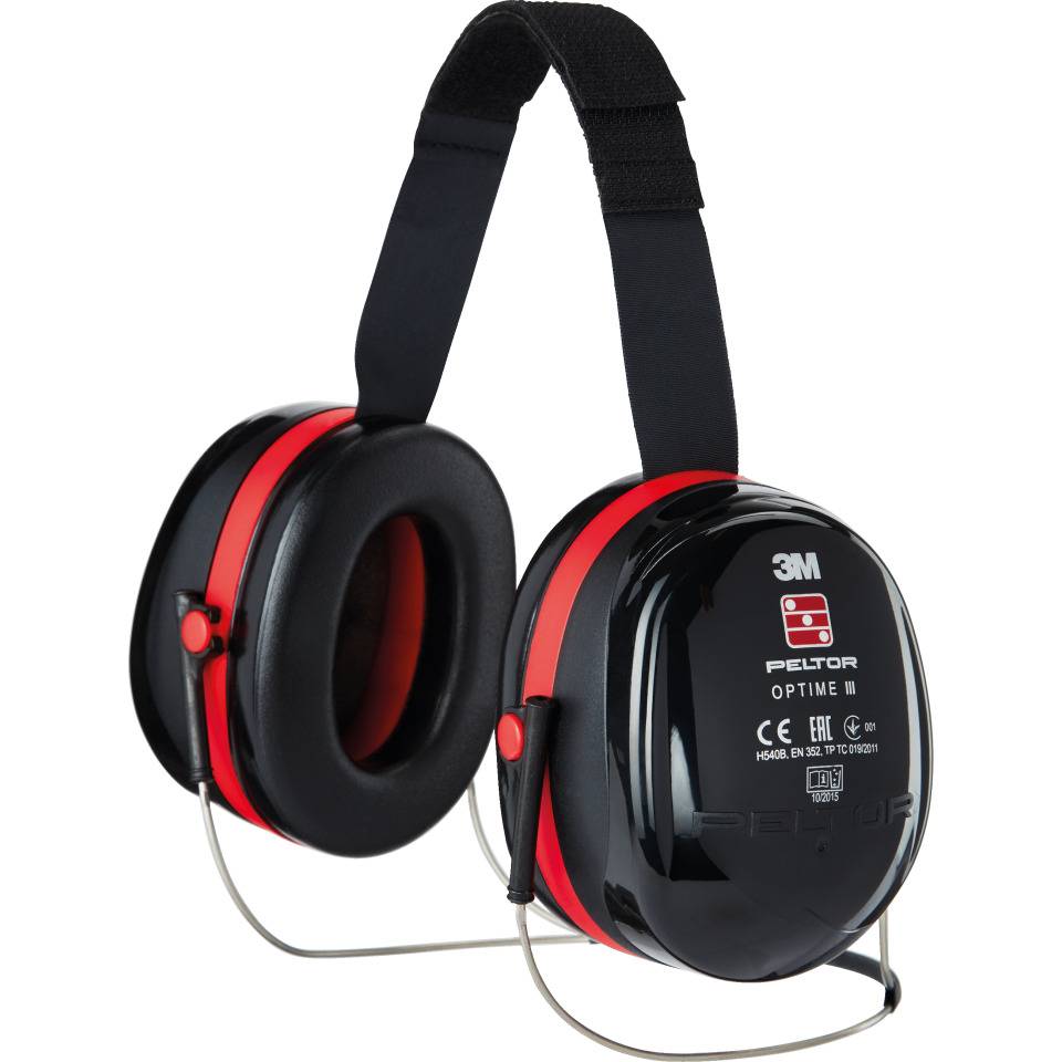 3M™ PELTOR™ Kapselgehörschützer OPTIME™ III, H540B, Kat.III, mit Nackenbügel, 285g