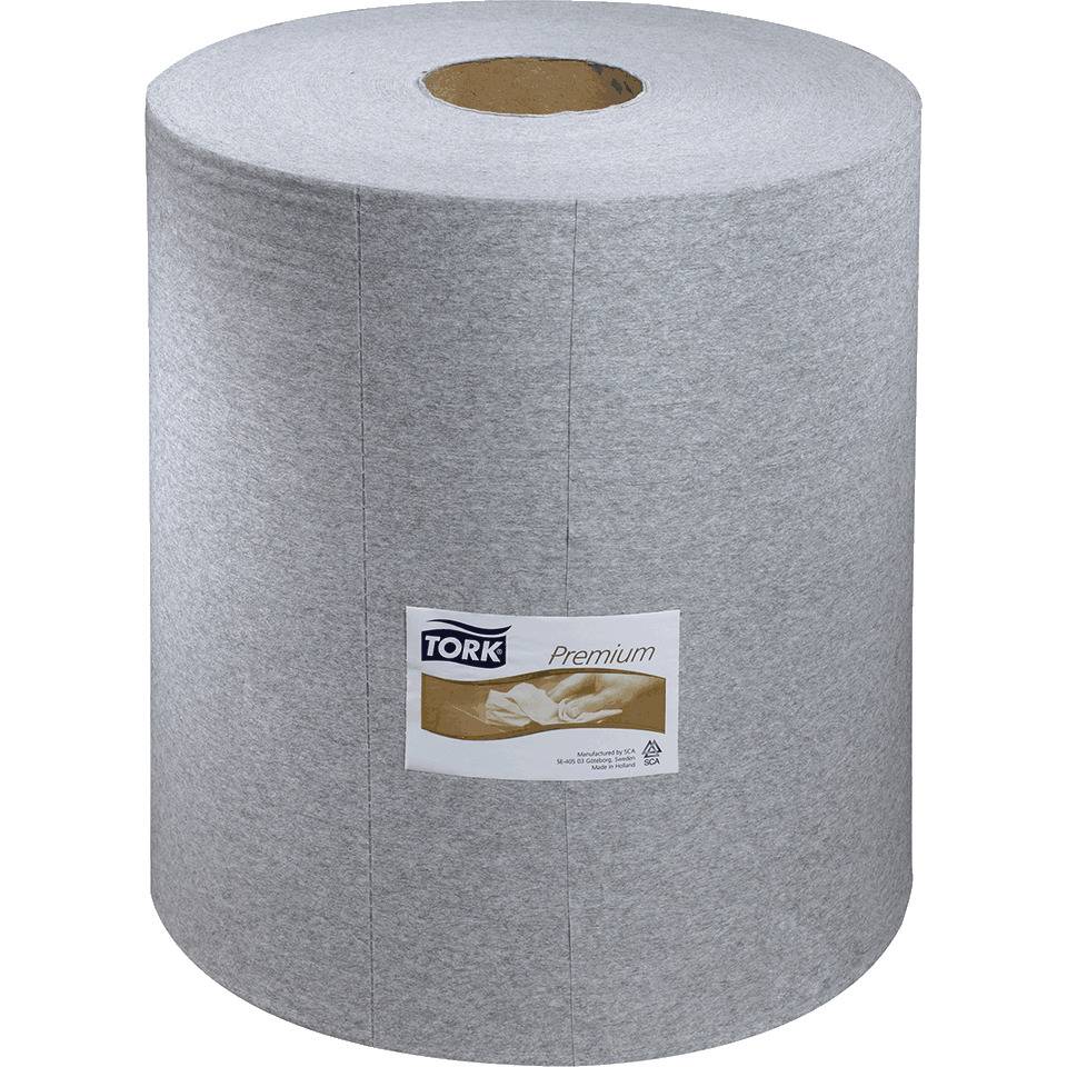 TORK Industrie Reinigungstücher W1, 1-lagig, grau, 38x43cm, 950 Stück/Rolle
