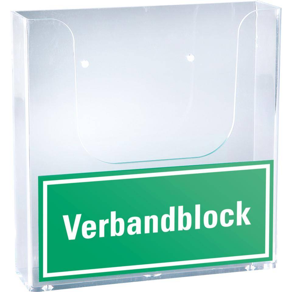 K.57 Halter,für Verbandblock DIN A5,mit Bohrungen,162x165x40mm,inkl.Beschriftung