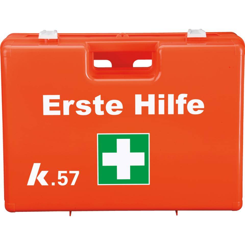 K.57 Erste-Hilfe-Koffer Pro, Füllung DIN 13169, leuchtorange