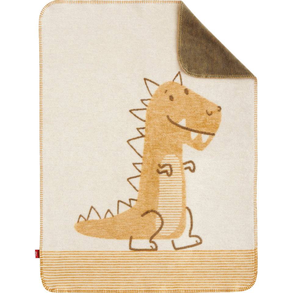 Jacquard Decke s.Oliver Junior, Dinosaurier, verstärkte Baumwolle, 75x100mm