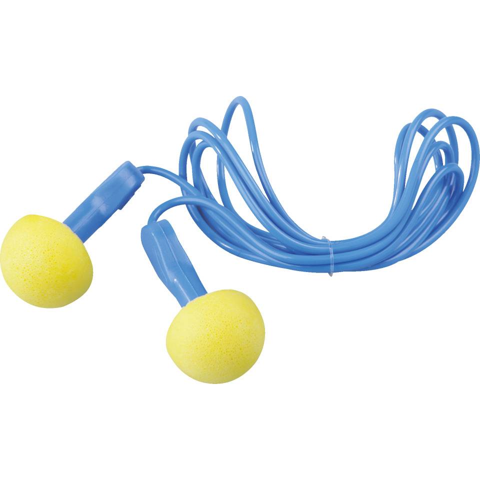 3M EAR Gehörschutzstöpsel Express, Kat.III, EN 352-2, mit Kordel, gelb, PU, 100/VE